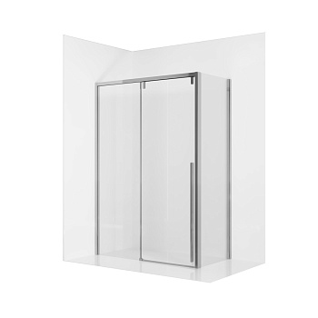 Душевое ограждение Ambassador Intense 110021101IX-100IX (120х100х200) прямоугольник,хром,стекло прозрачное,раздвижная,2 места 