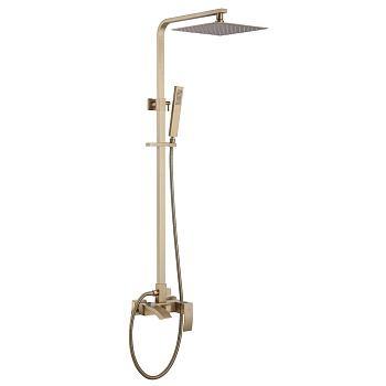 Душевая система Abber Wasserfall AF8616G, цвет золотое матовое 