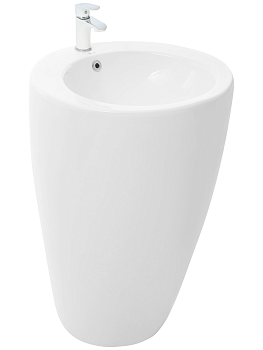 WW LEERBACH 4949 GL-WT Раковина напольная. 490х490х820 мм 