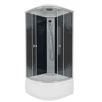 Душевая кабина Niagara Eco NG-7508-14 (90х90х215) высокий поддон(40см),стекло мозаика,4 места 