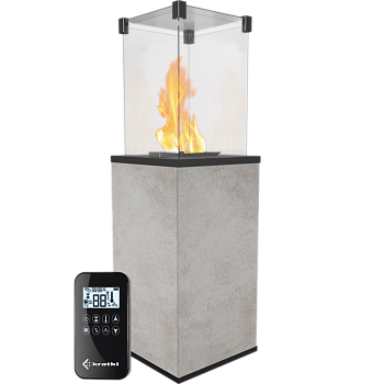Нагреватель газовый PATIO/G31/37MBAR/Q/O/G - OXIDE GRIGIO, пульт 