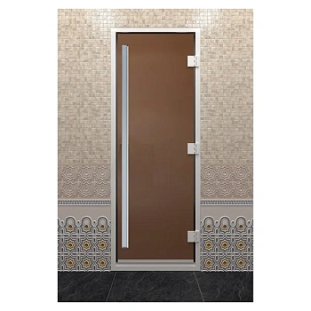 Дверь DoorWood Хамам престиж, бронза матовая 0.7/1.9м, 0.8/1.9м 