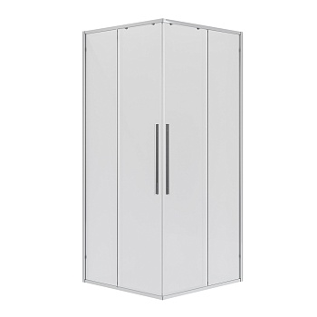 Душевое ограждение Niagara Nova NG-6624-34 (100х100х195) квадрат,двери раздвижные,хром,стекло прозрачное,1 место 