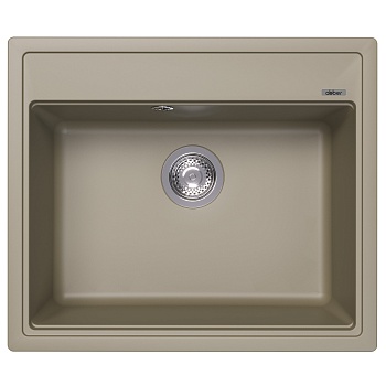 Кухонная мойка Abber Quarz AQ2902S, 60 см, кварцевый композит, песочный 