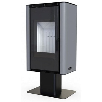 Печь камин DEFRO HOME SOLUM TOP 9кВт серая сталь 
