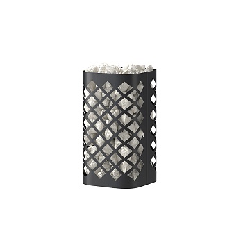 Сетка для камней на трубу "РОМБ" BLACK, L-450 