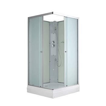 Душевая кабина Avacan CK2090N 78341, 90 х 90 см, без крыши, поддон низкий, стекло матовое, профиль хром 