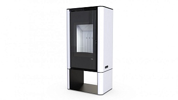 Печь DEFRO HOME SOLUM LOG, 9кВт, белая сталь 