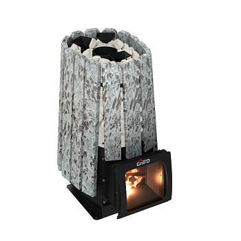 Дровяная печь для бани Grill’D Cometa Vega 450 Short Max Stone (Серпентинит) 