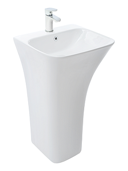 WW LEERBACH 4543 GL-WT Раковина напольная. 450х435х835 мм 