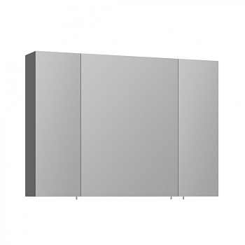 Зеркальный шкаф Orka Likya 3001090, 100 см, с подсветкой, цвет антрацит матовый 