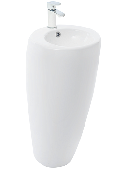 WW LEERBACH 3838 GL-WT Раковина напольная. 380х380х830 мм 
