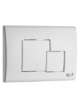 WeltWasser WW MARBERG 507 SE GL-WT Кнопка белая нажимная для инсталляции. Квадратная 