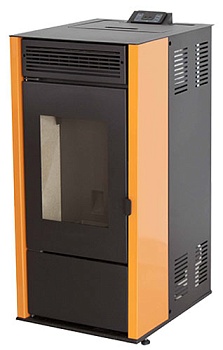 Пеллетная печь-камин Tim Sistem Rittium 7 metal (10KW) оранжевая 