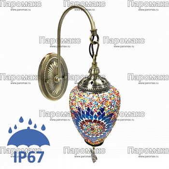 Бра Султана мозаичное в восточном стиле IP 67 12V 
