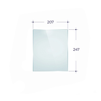 Стекло Везувий 270 (0,207*0,247) 