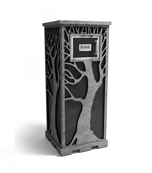 Дровяная печь для бани Klover RT 50-RV ( Талькомагнезит Дерево ) 