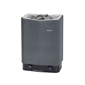 Печь для сауны TYLO Sense Sport 6 (Встроенное управление, 6,6 кВт, 4-8 м³, серый цвет, 20 кг камней) 