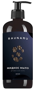 SAUNARU Жидкое мыло Древесная кора, 400 мл, артикул LS400-WB 