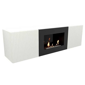Тумба с биокамином Firelight BFP/P-1400L белая 