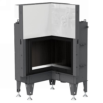 Топка BeF FLAT V4L, внутренний угол, гильотина,рамка черная 