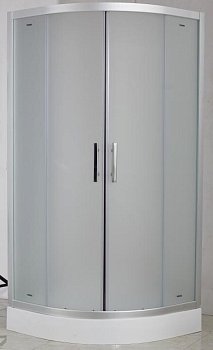 Душевой уголок Imwei YL-9001F, 90 x 90 см, с поддоном, стекла матовые, профиль серебристый 