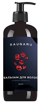 SAUNARU Бальзам для волос Ягодная свежесть, 400 мл, артикул HB400-BF 