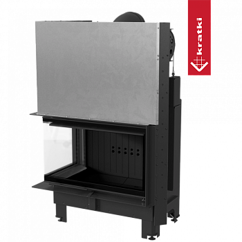 Топка Kratki PRO MBO/L/BS/G/SG угловое гнутое стекло слева, гильотина 