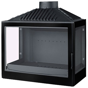 Каминная топка LCI 007 GFLR, два боковых стекла (Liseo Castiron) 