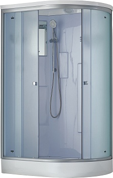 Душевая кабина Timo Standart T-5502L/T-5502R, 120 x 85 см, c крышей, средний поддон, стекла прозрачные, профиль хром, левый/правый 