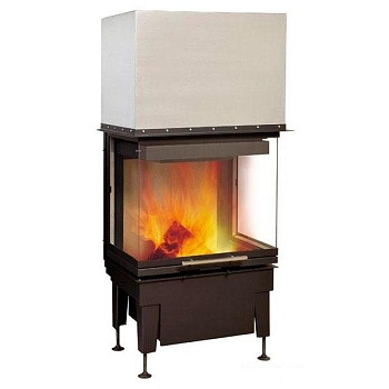 Каминная топка RADIANTE 550/30/48-66.44 H, чёрная рамка (Hark) 