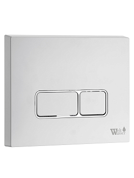 WeltWasser WW MARBERG 410 SE GL-WT Кнопка белая нажимная для инсталляции. Квадратная 
