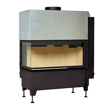 Каминная топка RADIANTE 550/20/45-89.44 H, чёрная рамка, левая (Hark) 