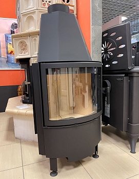 Каминная топка 800/45 RK, чёрная рамка (Hark) 