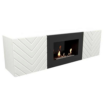 Тумба с биокамином Firelight BFP/P-1400V белый 