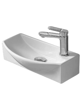 WW AISBACH 7946 GL-WT R Раковина подвесная (глянцевая белая) 455х220х130 мм 