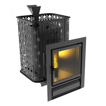Банная печь Black Stove Varna 16 Aisi 430 закрытая 