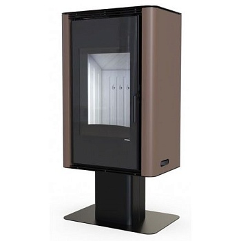 Печь камин DEFRO HOME SOLUM TOP 9кВт коричневая сталь 