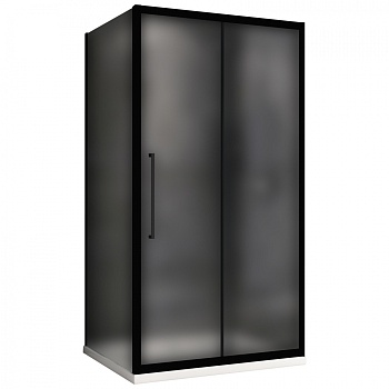 Душевой уголок Abber Schwarzer Diamant AG30100BMH-S70BM, 100 х 70 см, стекло матовое, профиль черный 