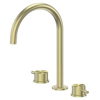 Смеситель для раковины Abber Wasser Kreis 316 AF8108BG-M, золото брашированное 
