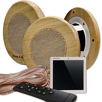 Комплект влагостойкой акустики SW 3 White Sauna Sensor (круглая) 