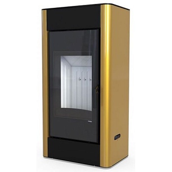 Печь камин DEFRO HOME SOLUM 9кВт золотая сталь 