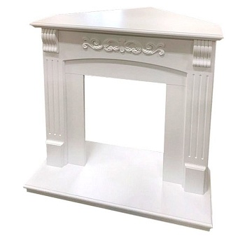 Портал Royal Flame Sorrento угл. под классический очаг (Белый дуб) 