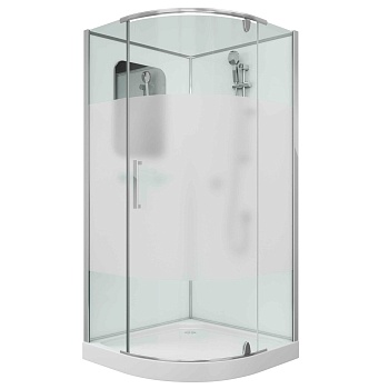 Душевая кабина Grossman 100 x 100 см, четверть круга, хром, GR170 
