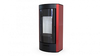 Печь DEFRO HOME ORTI, 9 кВт, красная сталь 
