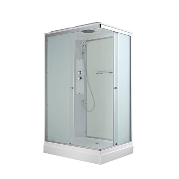 Душевая кабина Avacan CK2911 78349, 110 х 90 см, с крышей, поддон низкий, стекло матовое, профиль хром 