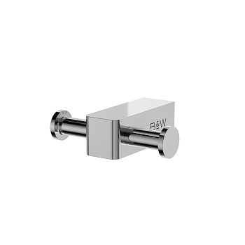 Крючок Black&White Gravity, GA-9601C, двойной, для ванной комнаты, хром 