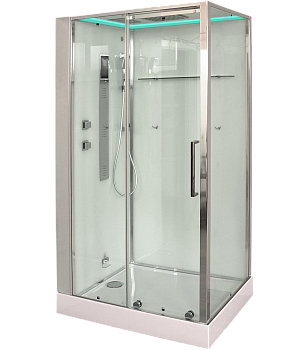 Душевая кабина Timo Premium H-520L /H-520R, 120 x 90 см, c крышей, средний поддон, стекла прозрачные, профиль хром, левый/правый 