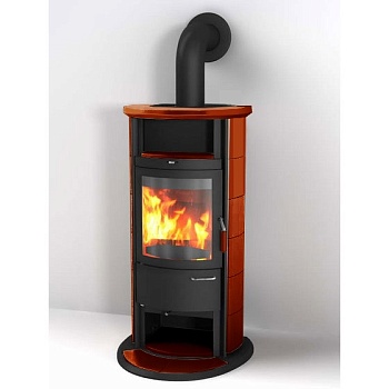 Печь 17 NH GT ECOplus, brillant rot 474, черная рамка (Hark) 
