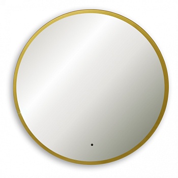 Зеркало Abber Mond AG6204SCG-0.77, 77 см, с подсветкой, бесконтактный выключатель, цвет золото 